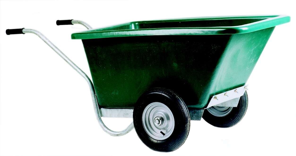 Wheelbarrow with deals 2 front wheels