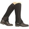 Dublin Easy Care Half Chaps - Adults (Black/Black)