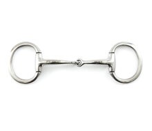 Premier Equine Jointed Flat Ring Eggbutt Snaffle