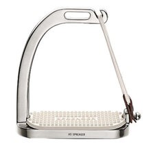 Sprenger HS Peacock Stirrups St. W/ White Pad