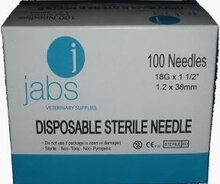 Disposable Needles - 21g x 5/8" - Box 100