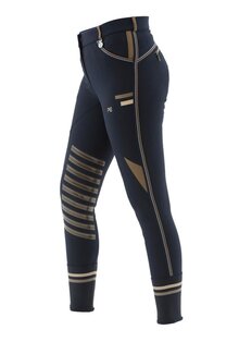 Premier Equine Cobra Gel Knee Riding Breeches - Navy