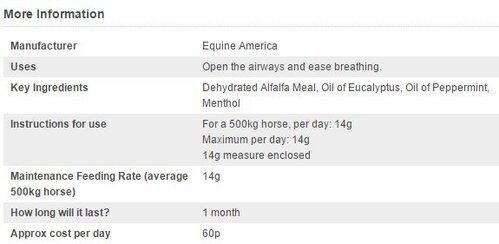 Equine America Airways Extra Strength Powder - 500g