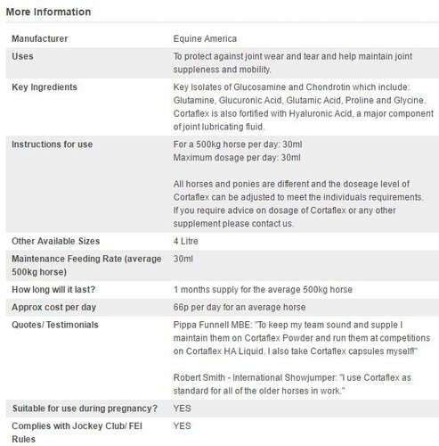 Equine America Cortaflex HA  Regular Solution