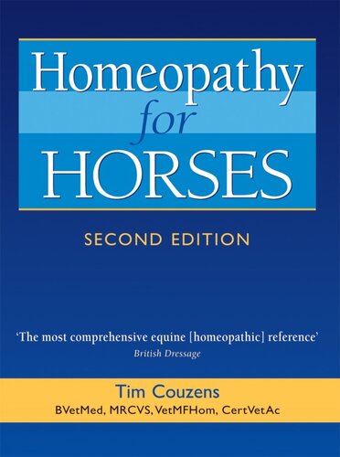 Homeopathy For Horses 2nd Edition Book (Due early 2024)