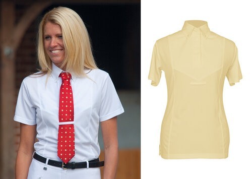 Shires Ladies Short Sleeve Tie Shirt