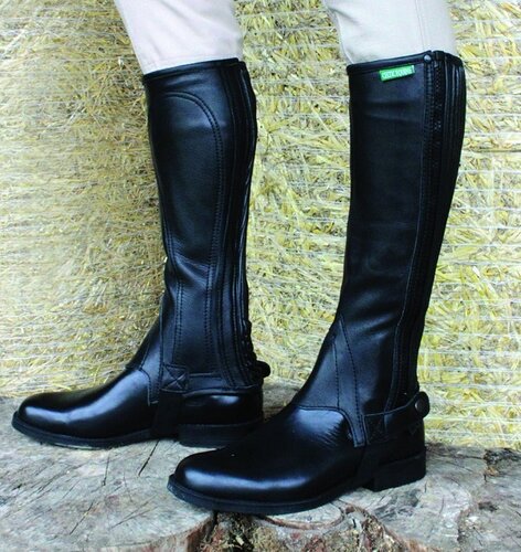 Celtic Equine Leather Chaps (1/2 Leg)