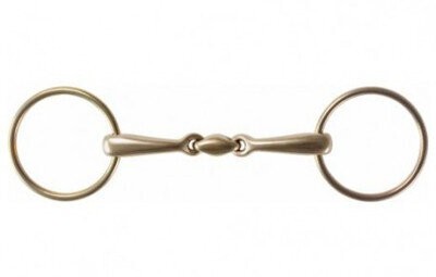 Stubben Sweet C. Mouth Loose Ring Snaffle - Golden Ring