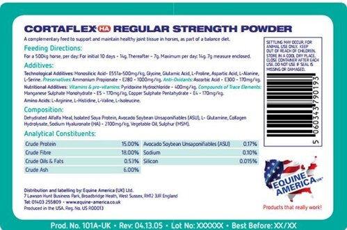 Equine America Cortaflex HA Regular Powder