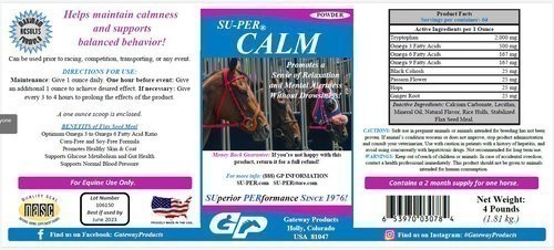 Su-Per Calm Powder - 4lb